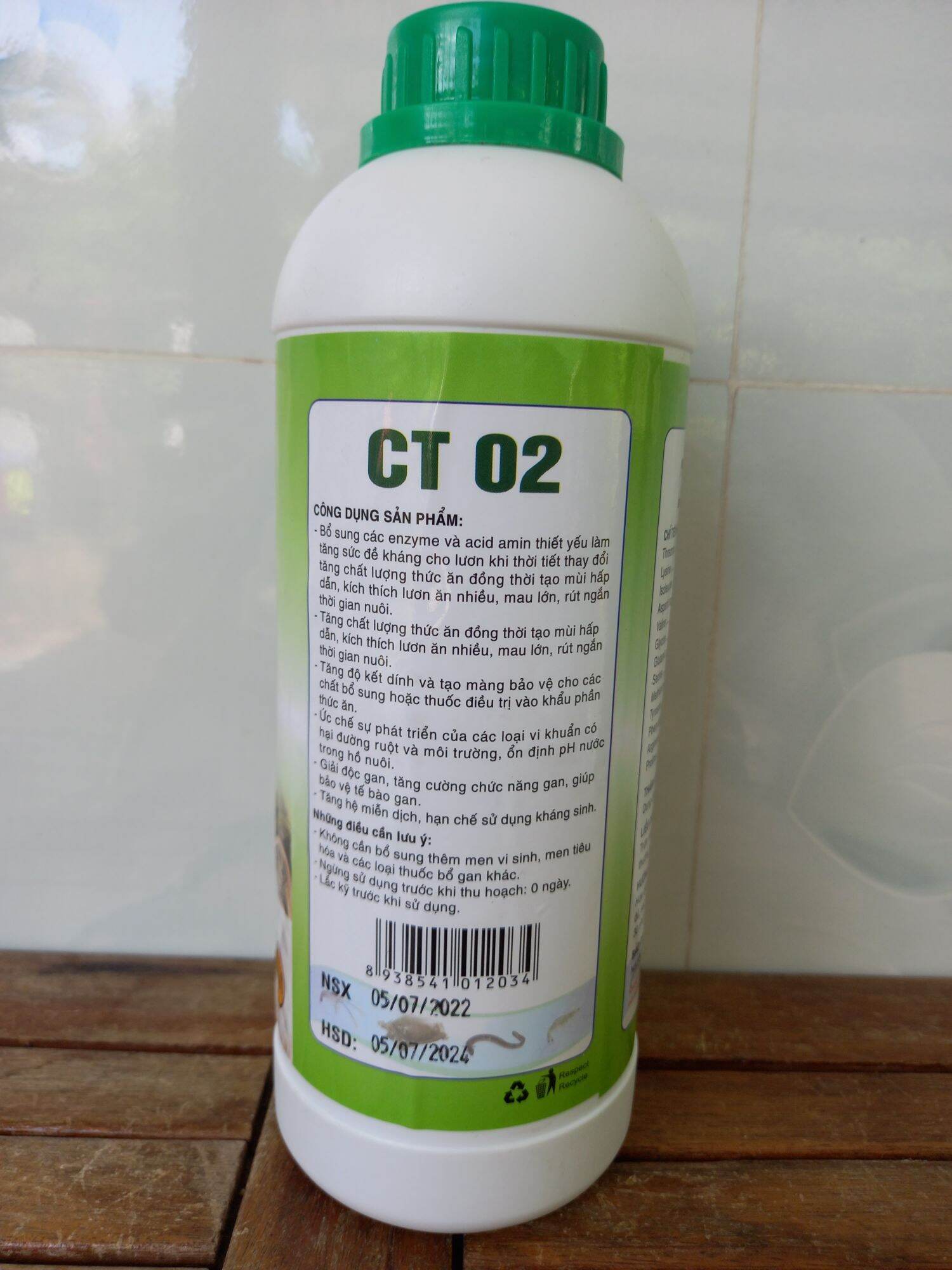 Dịch trùn quế CT02 chuyên dành cho lươn