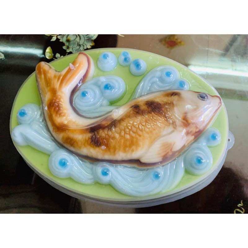 Khuôn Rau câu Lớn_ HÌNH Cá Chép (Dài 22*16cm)