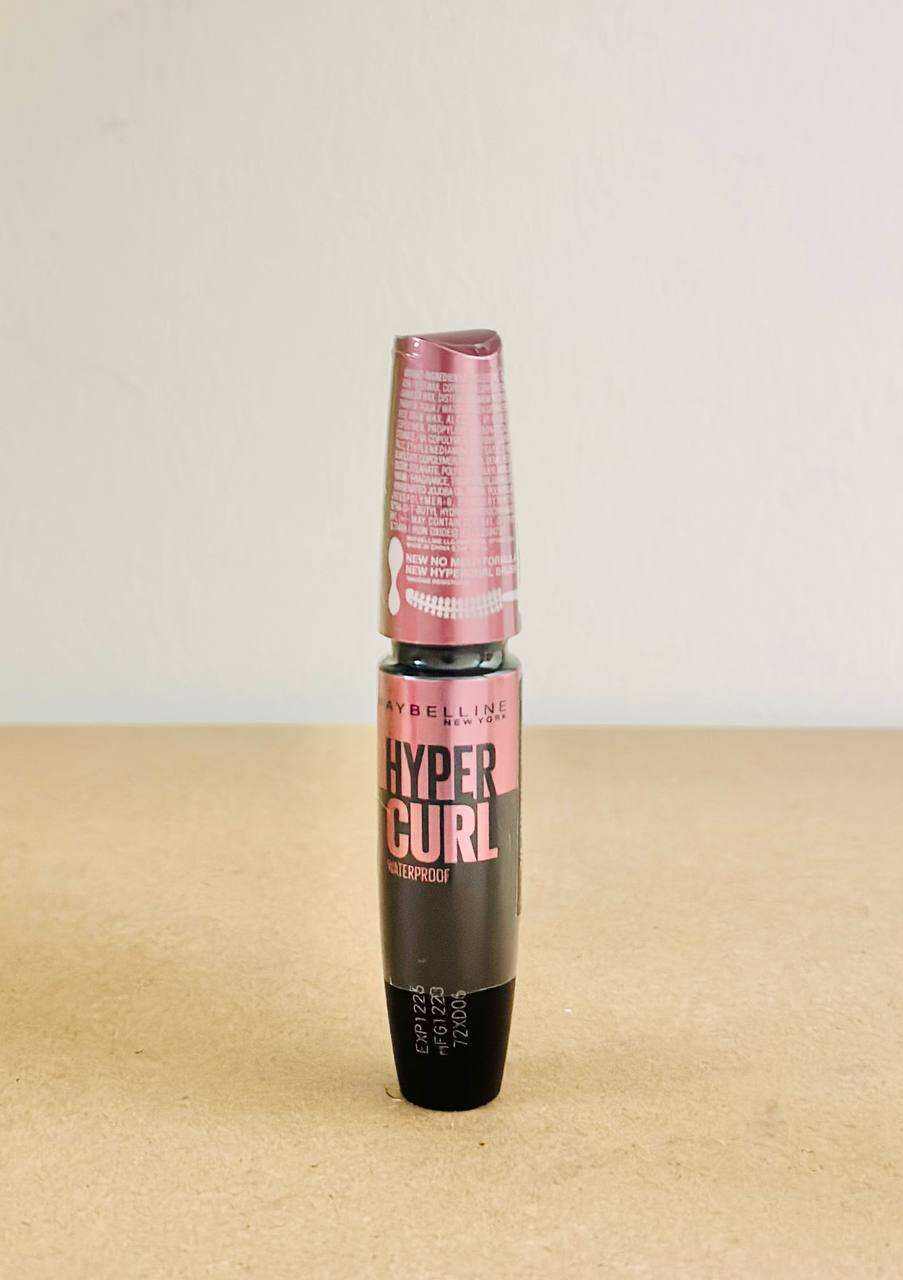 Mascara Dài Mi và Cong Mi Maybelline New York Hyper Curl Waterproof Chuốt Mi Đen Không Lem Không Trôi 9.2ml