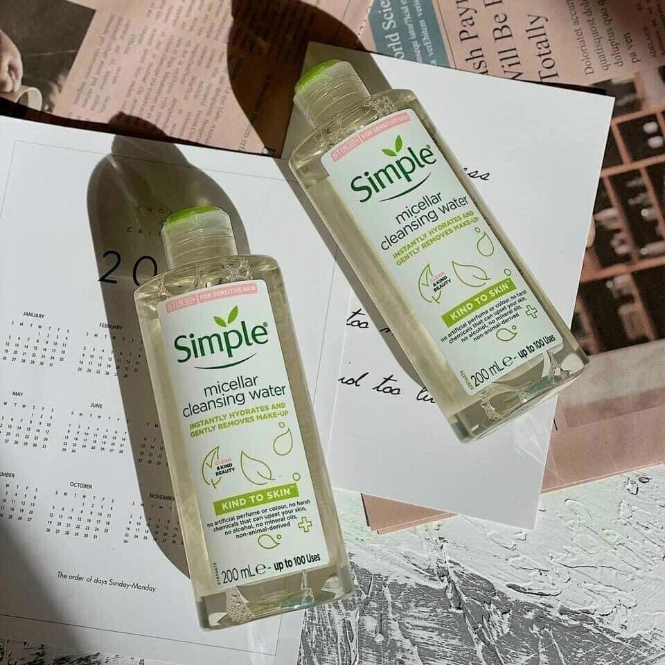 Tẩy Trang Simple Micellar Cleansing Water