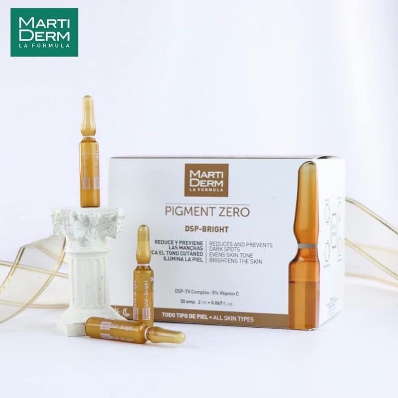 Tinh chất dưỡng sáng đều màu da Martiderm Pigment Zero Dsp Bright