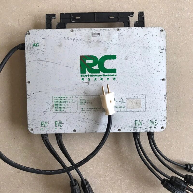 Biến tần hòa lưới năng lượng mặt trời 1200w - hỗ trợ 4 tấm pin- rockcore rc1200