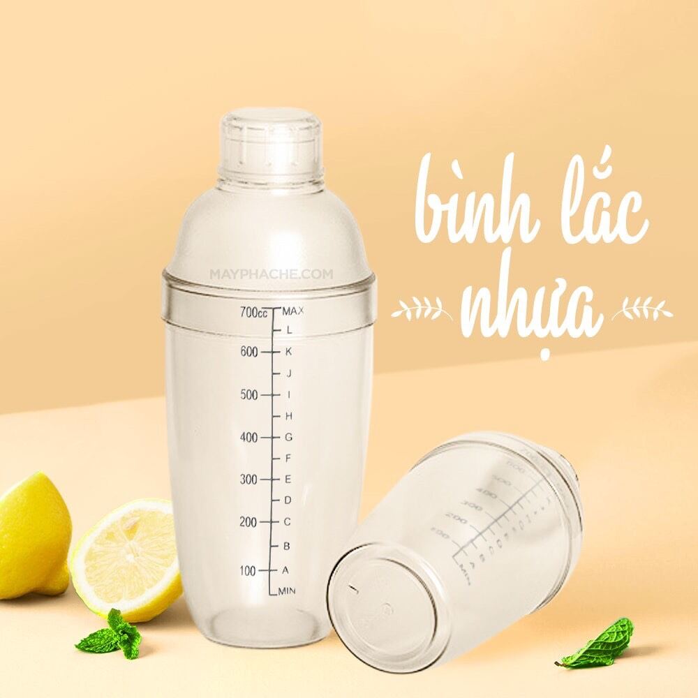 Bình Lắc Nhựa 700ml Pha Chế Các Loại Nước Uống