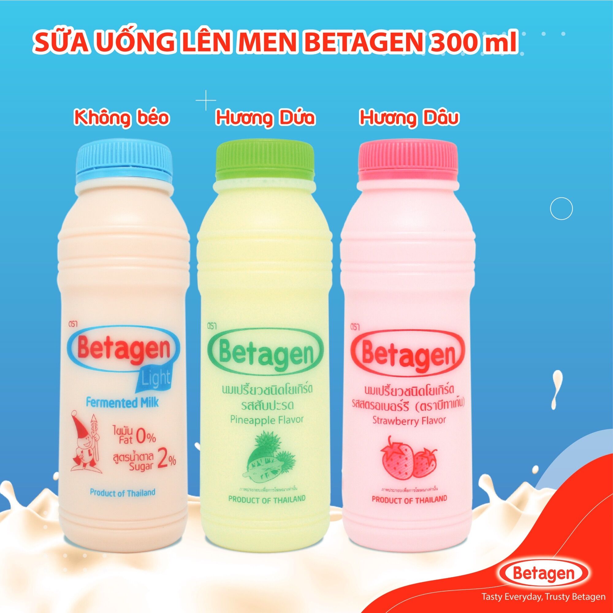 Sữa chua men sống Betagen 300ml