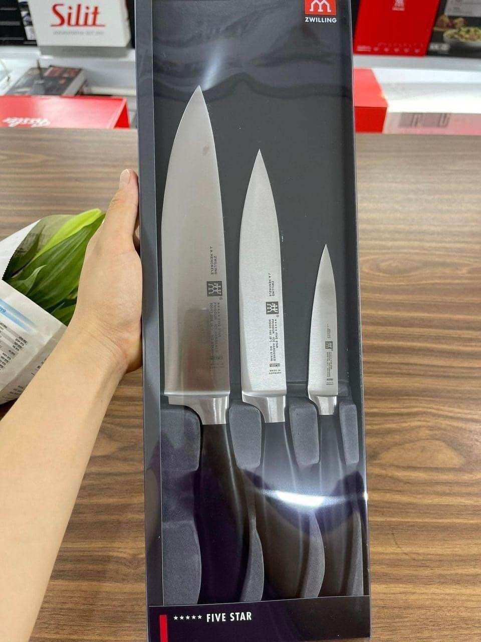 Bộ dao cao cấp zwilling fivestar 3 món made in germany -sản xuất tại đức bền đẹp