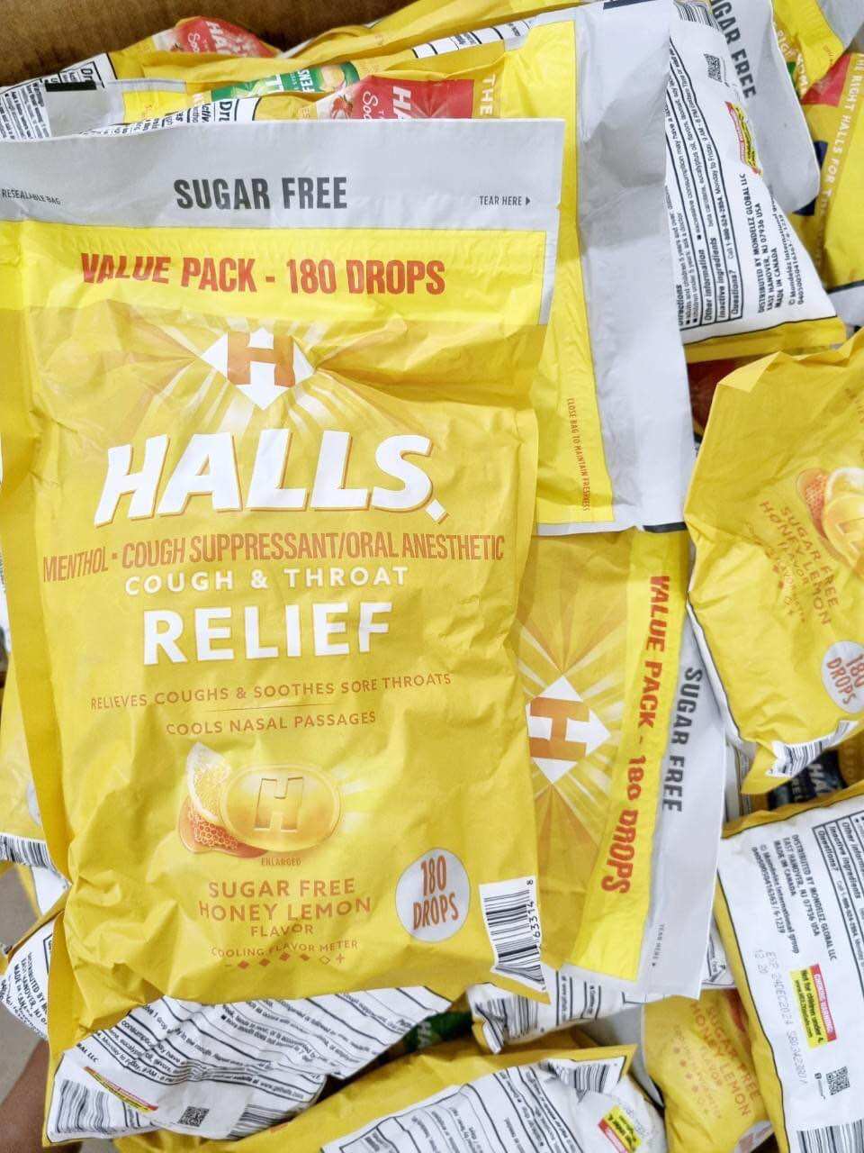 Kẹo Halls vị chanh mật ong 180 viên