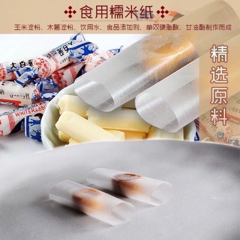 Giấy gạo gói kẹo (500 tờ)
