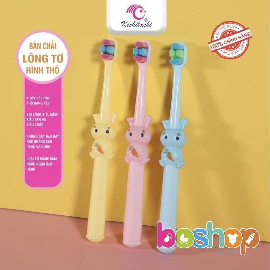 Bàn chải đánh răng Kichilachi Soft mềm mịn cho bé