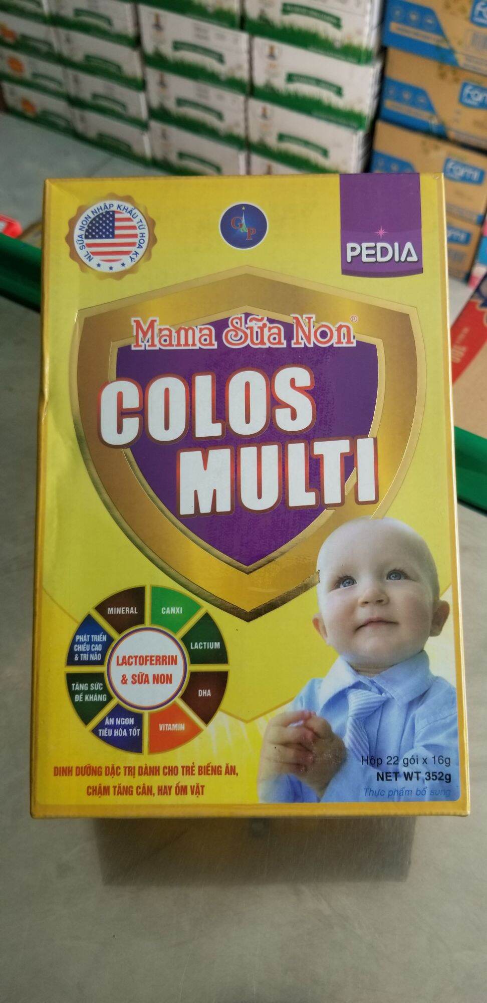 [HCM]Mama sữa non Colos Multi Pedia - M - tím