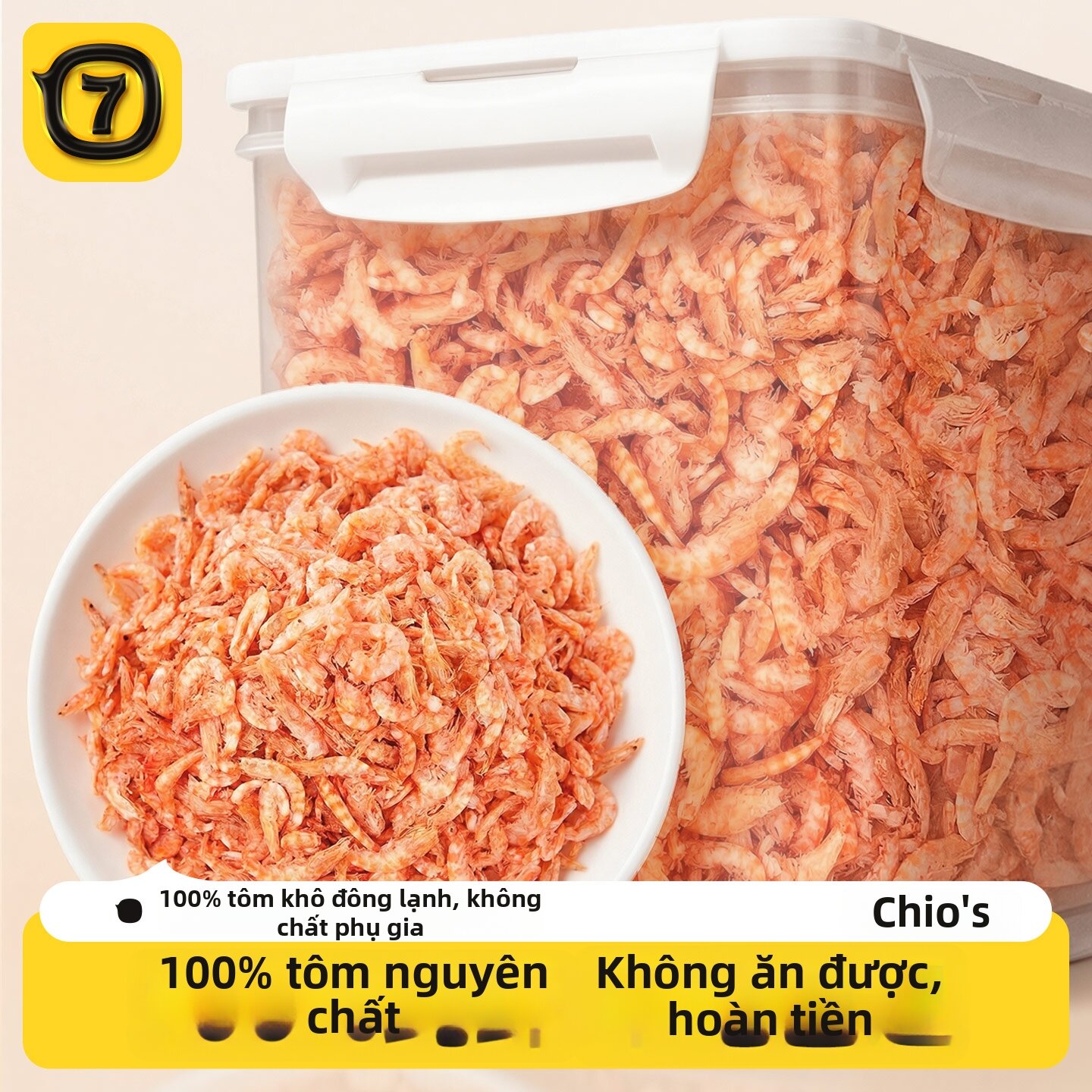 7o | Thức Ăn Rùa Krill Nam Cực Đông Lạnh