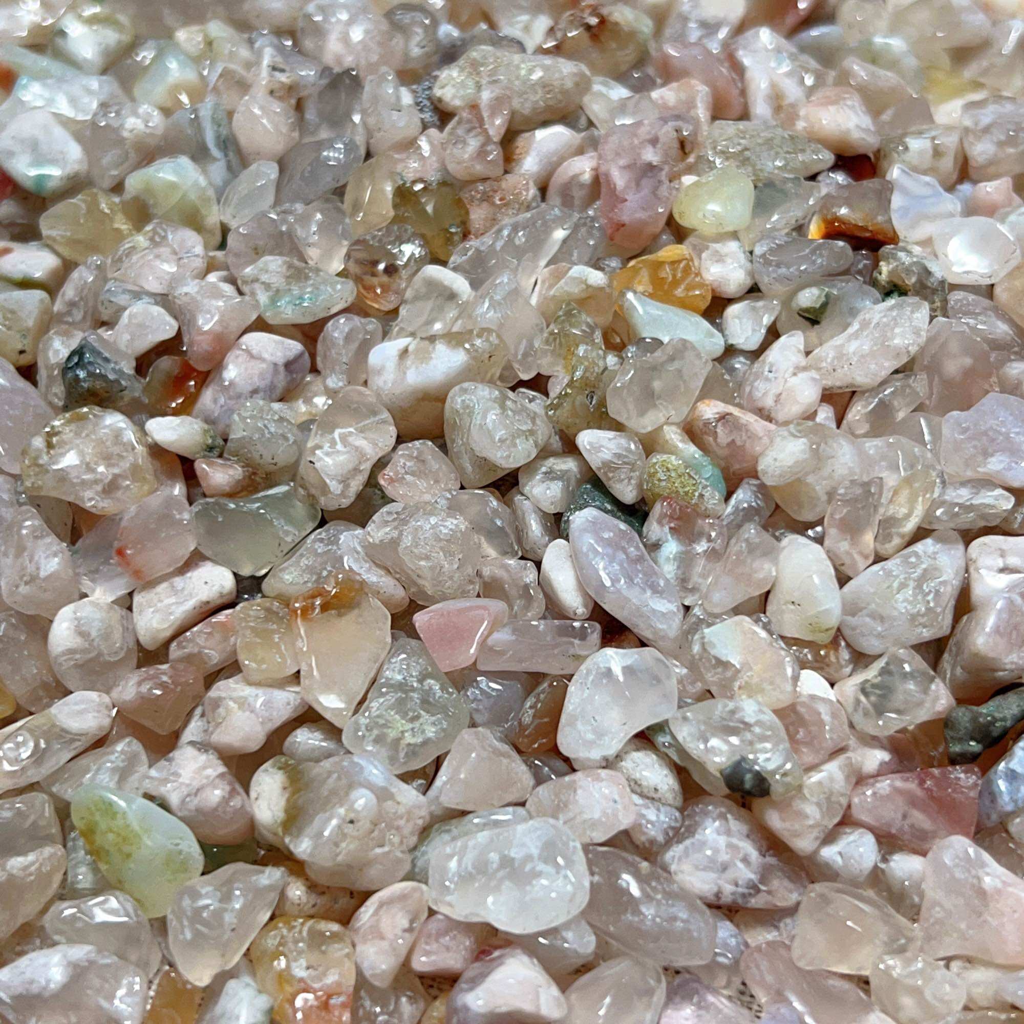 100g Vụn đá Cherry Blossom Agate - Mã não hoa anh đào tự nhiên
