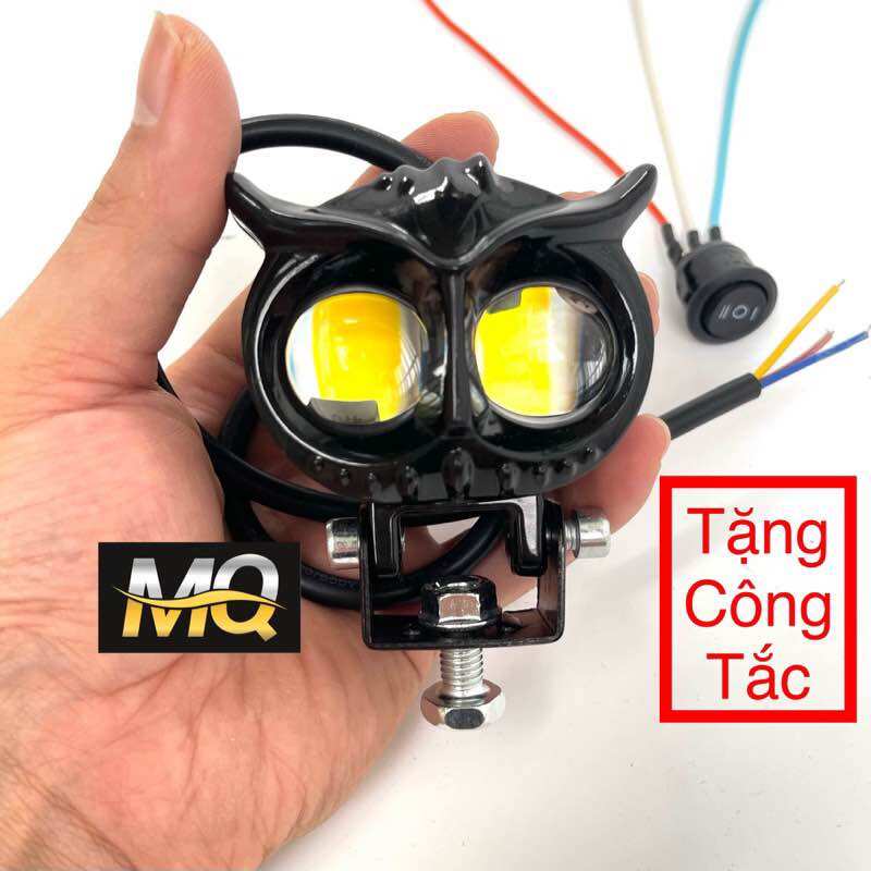 Đèn trợ sáng bi cầu mắt cú 2 mầu 12 - 85v m3mini