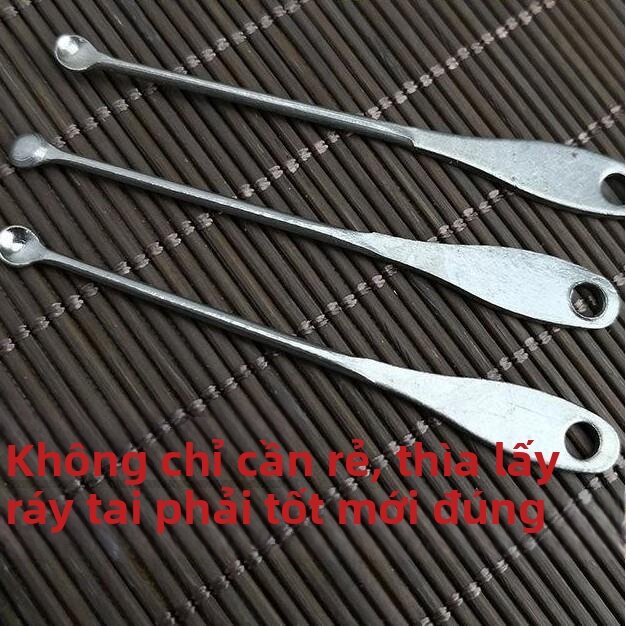 Portable Stainless Steel Ear Spoon Old Style Ear Cleaning Tool Metal Ear Digging Spoon Household Ear Tag Spoon Giá 183,000 Đồng*Miễn phí vận chuyển