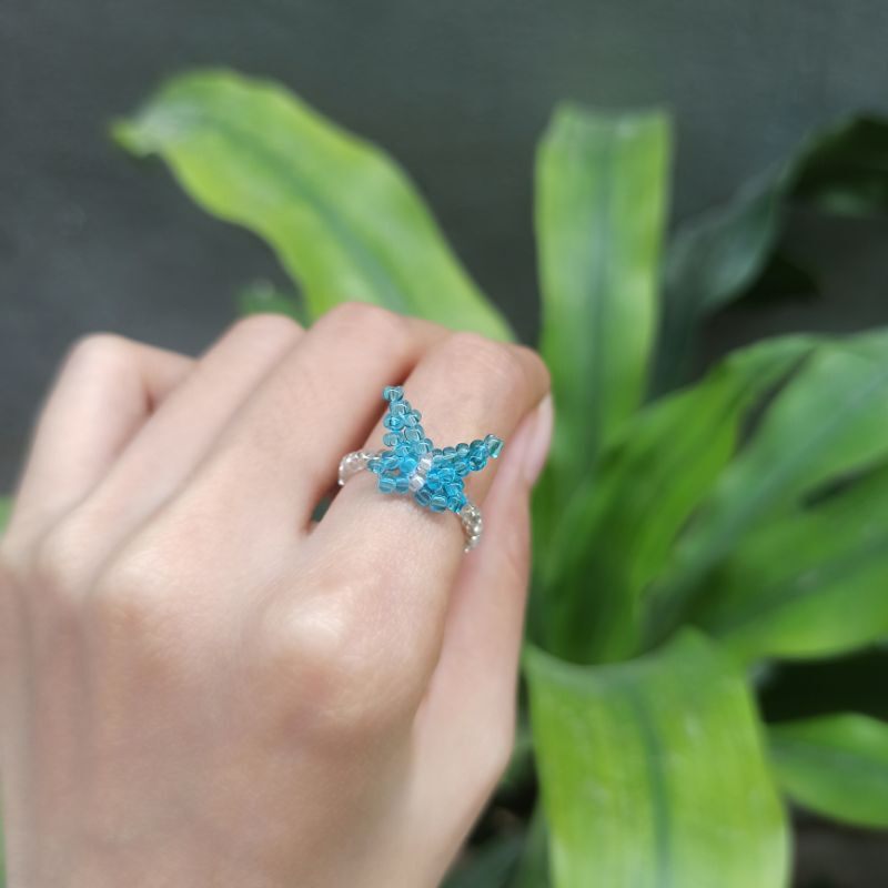 Nhẫn hạt cườm handmade