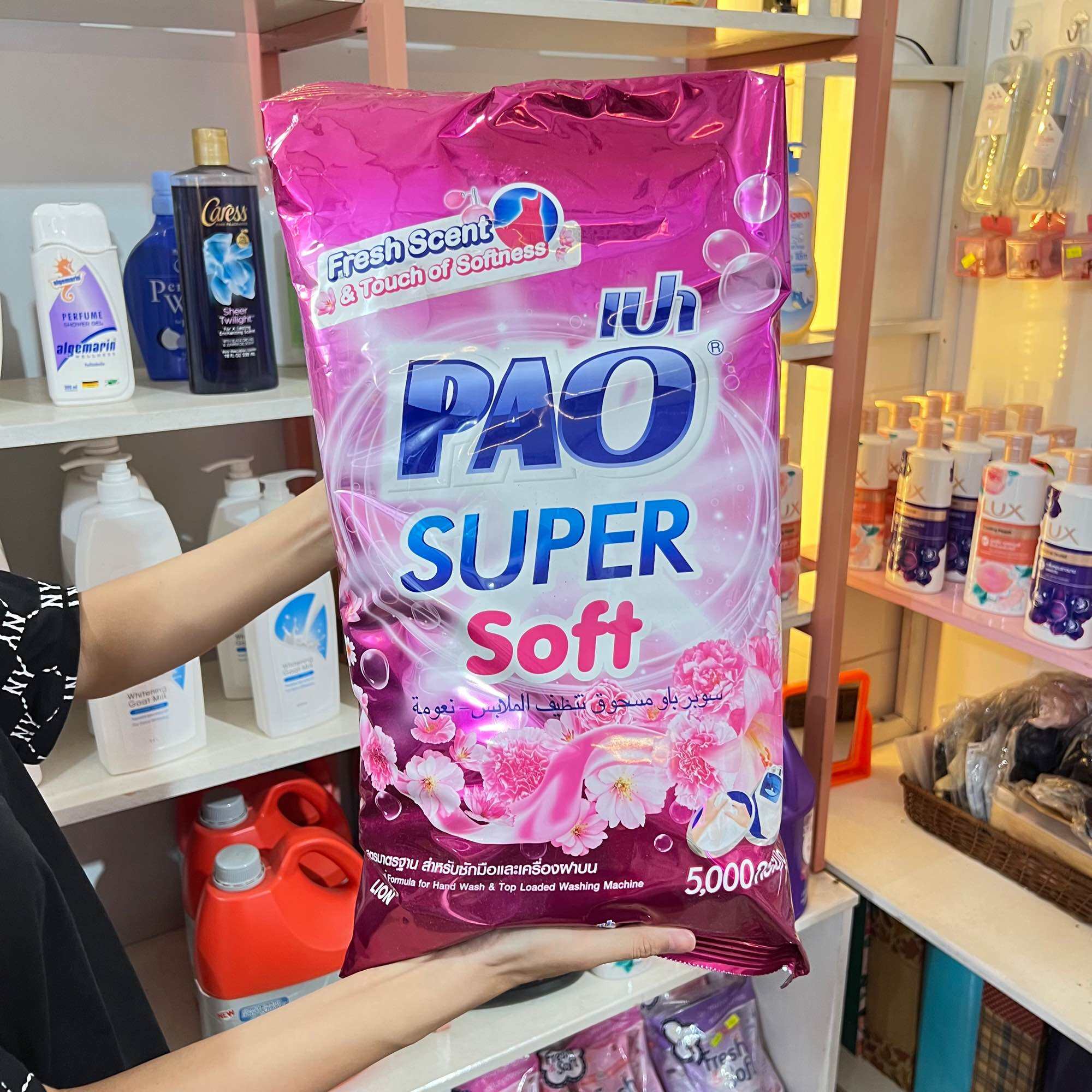 Bột giặt Pao 5kg, bột giặt siêu thơm, siêu sạch, hàng nhập khẩu Thái Lan