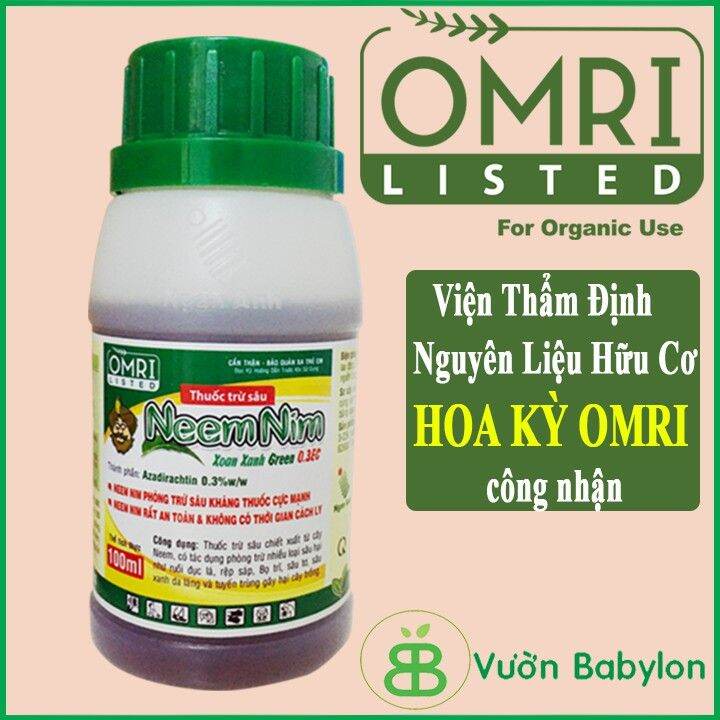 CHẾ PHẨM TRỪ SÂU SINH HỌC NEEMNIN  ẤN ĐỘ
