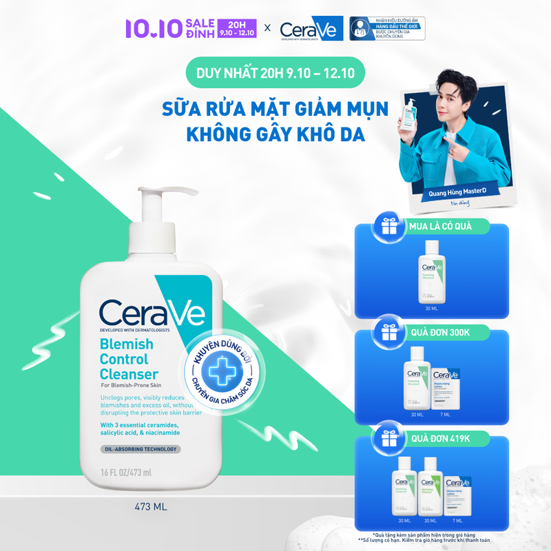 Tẩy Tế Bào Chết Dạng Hóa Học Dịu Nhẹ Làm Mịn Da CeraVe Peeling Gel 120ml (Phiên Bản Đặc Biệt v3)