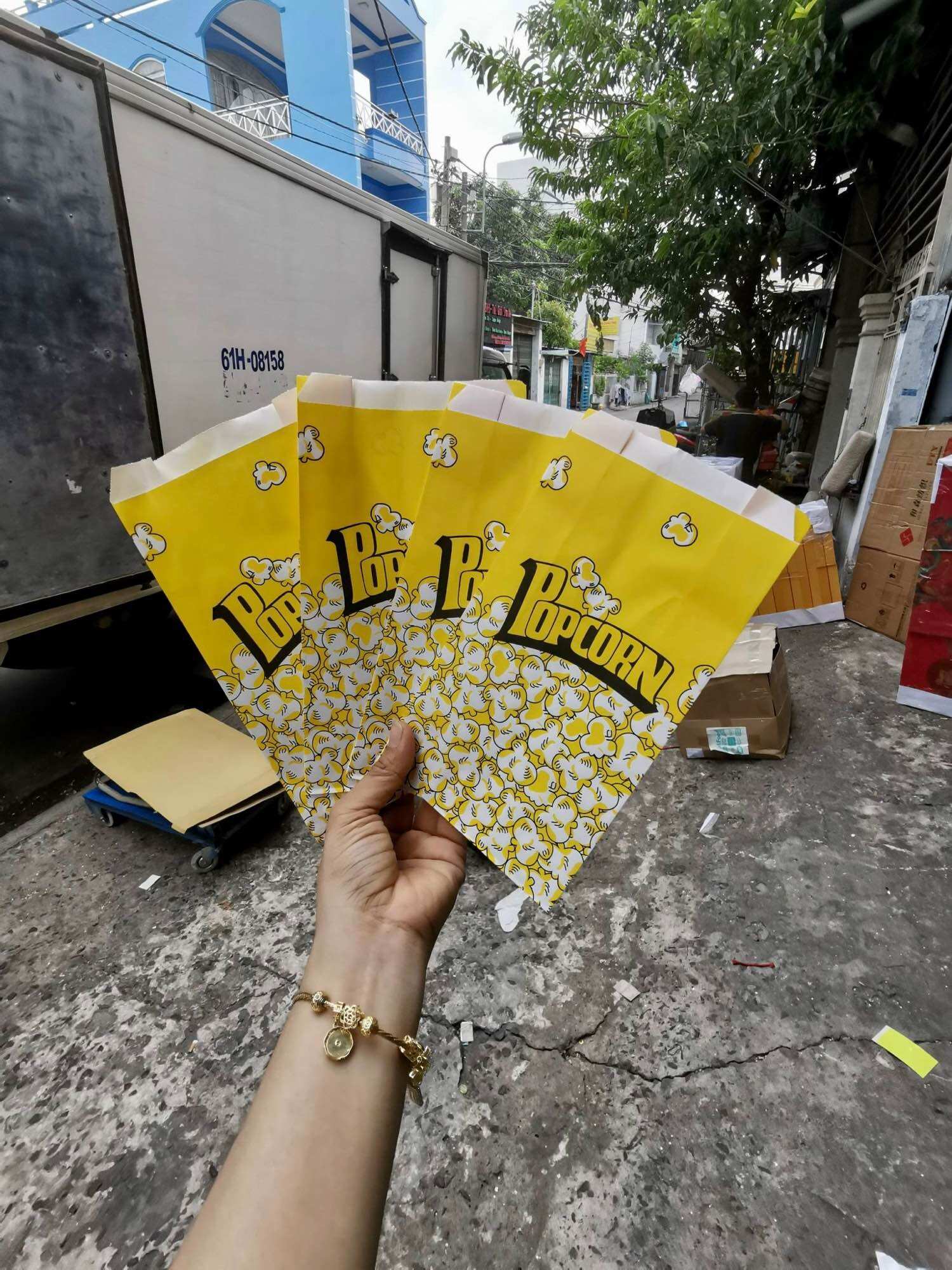 Túi đựng bắp rang bơ (100 cái)