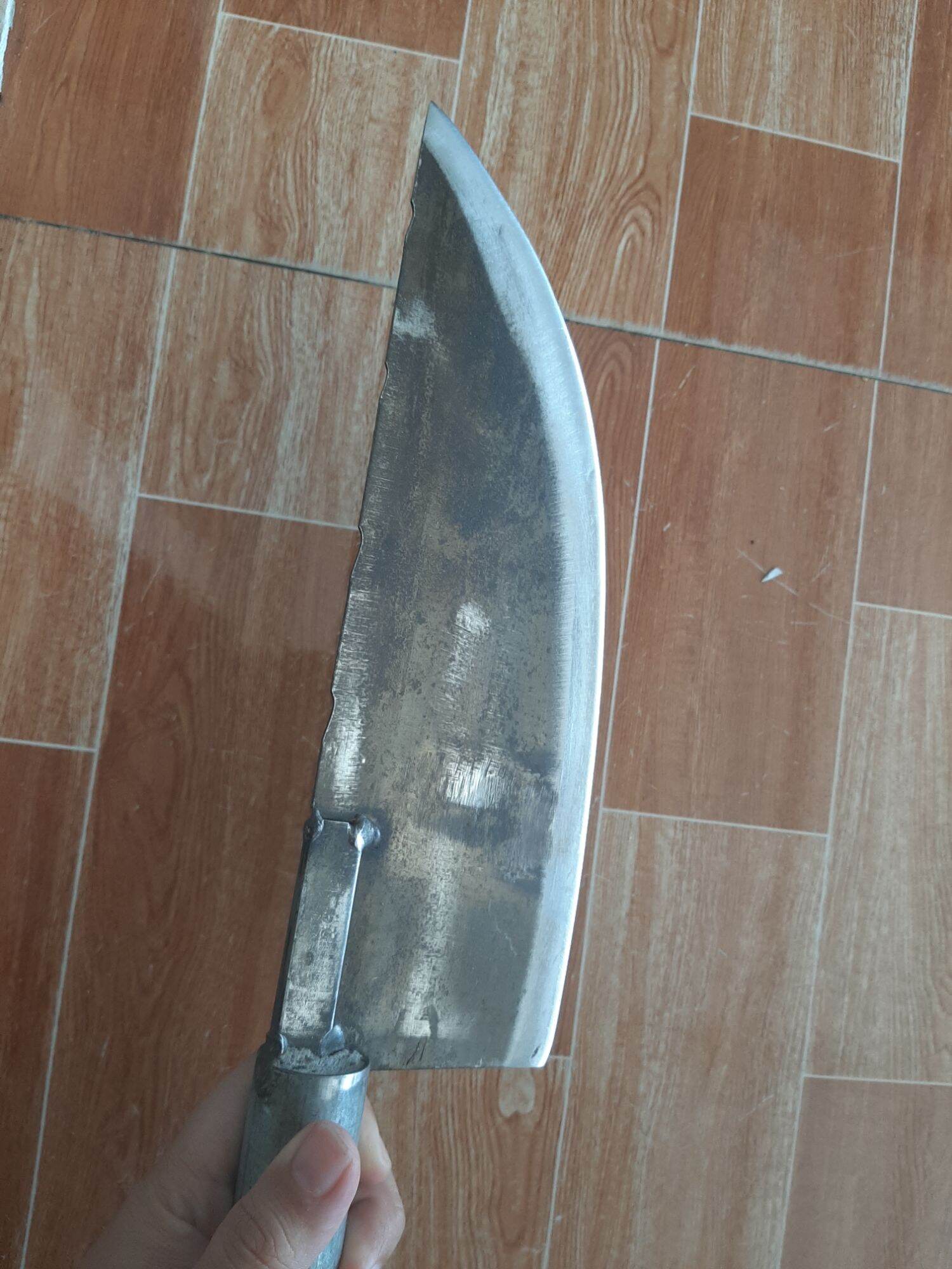 dao lát thịt heo lưỡi cưa ( bén) dụng cụ nhà bếp