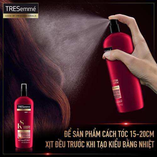 Xịt bảo vệ tóc khỏi nhiệt Tresemme Keratin Smooth