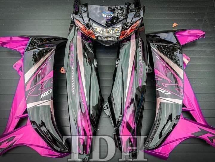 tem rời sirius đen phối hồng rc, tem chế 3 lớp không bay màu