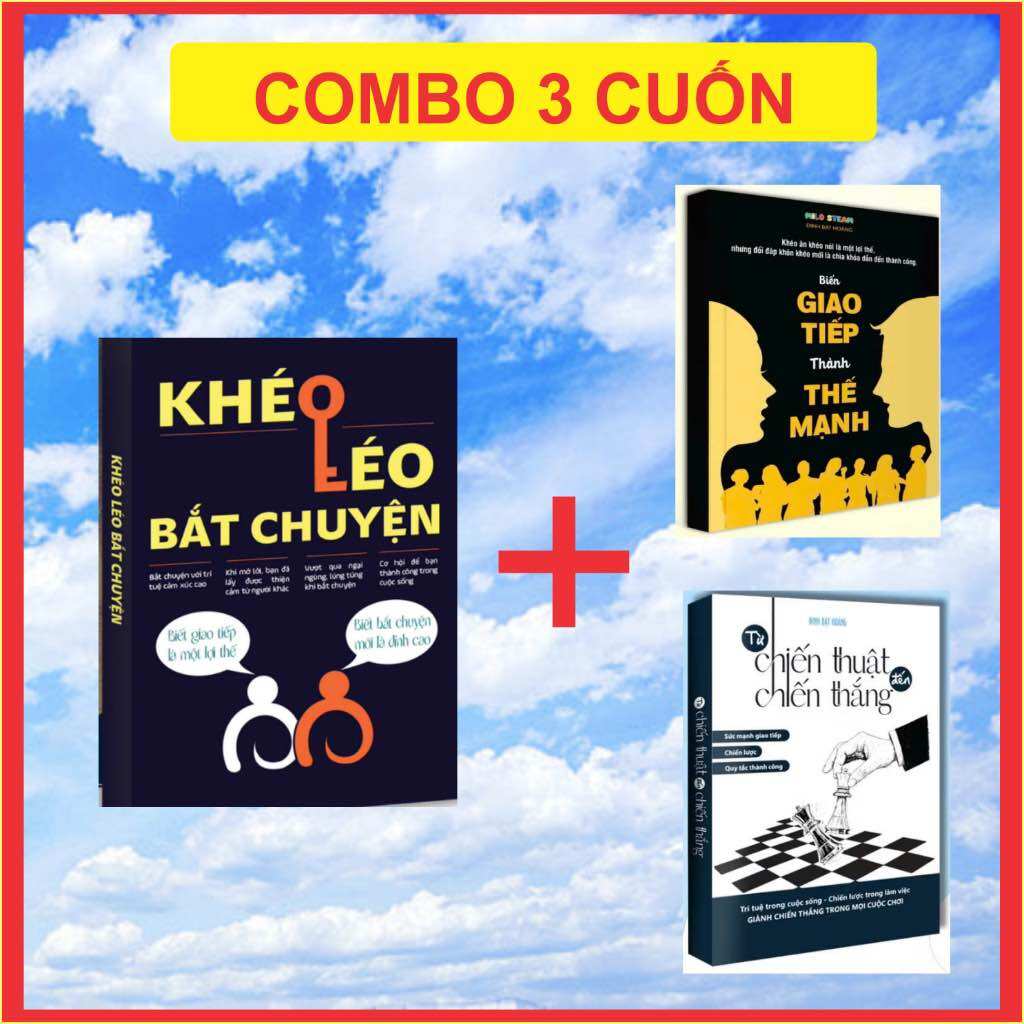 Sách - Combo 4 cuốn Biến giao tiếp thành thế mạnh - Khéo léo bắt chuyện - Từ chiến thuật đến chiến thắng - Sắc lời đắc thế