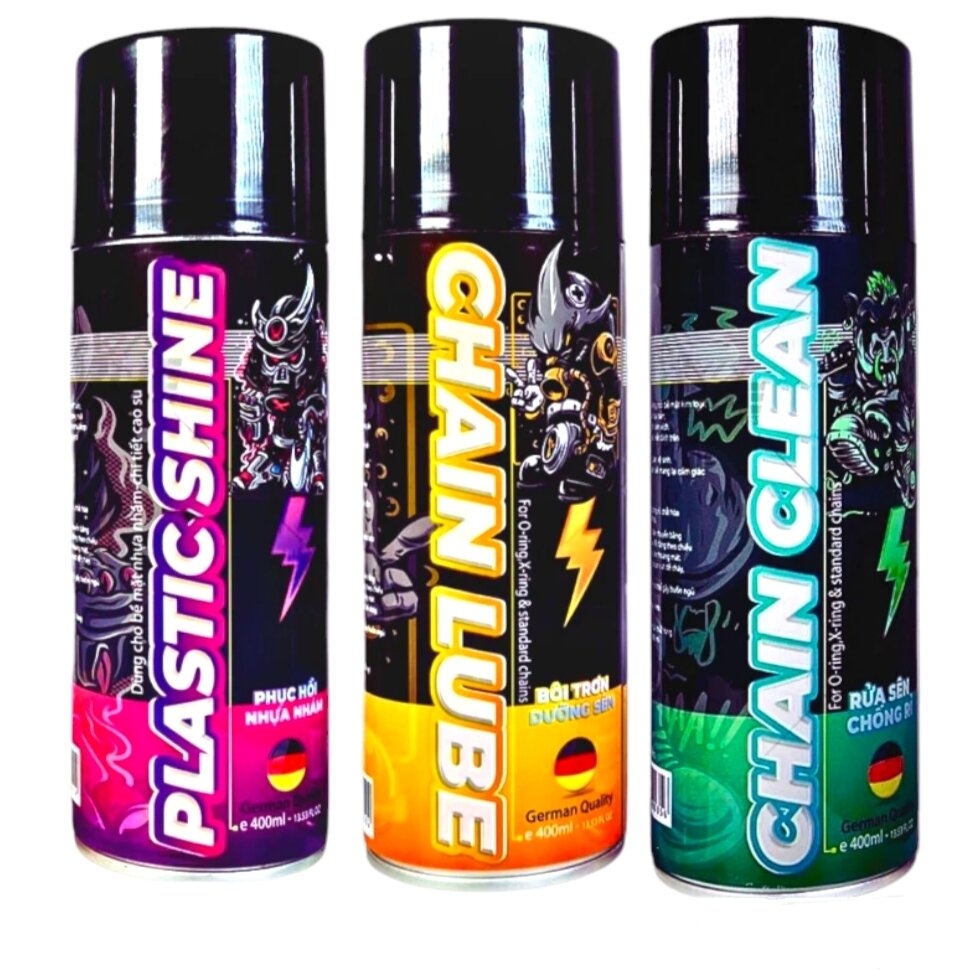 Chai xịt dưỡng sên, rửa sên, phục hồi nhữa nhám Sprayking mẫu mới chính hãng