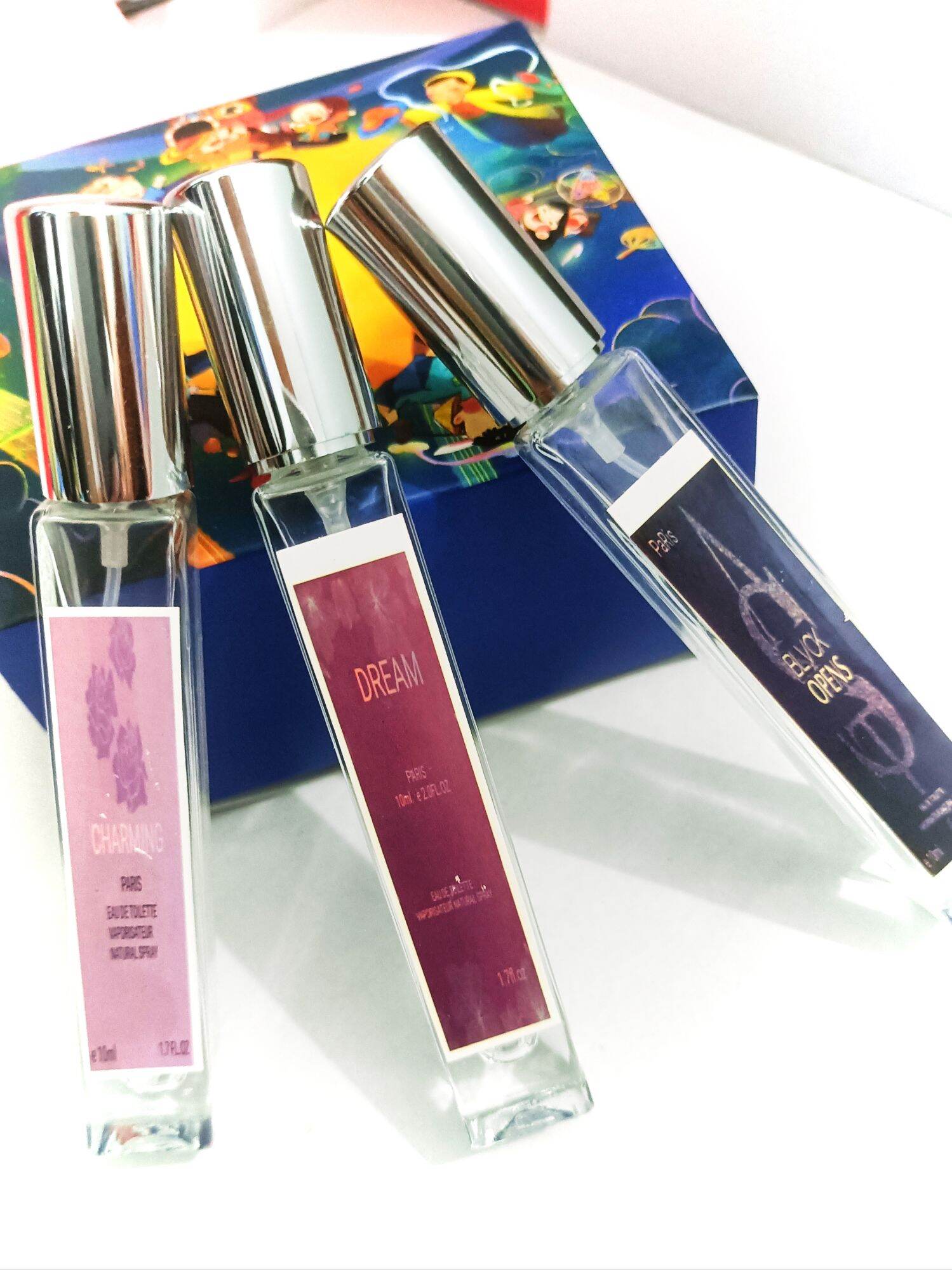 Combo 3 Nước Hoa Mini Paris (Charming – Dream – Black Opals) – Thơm Lâu Sang Trọng