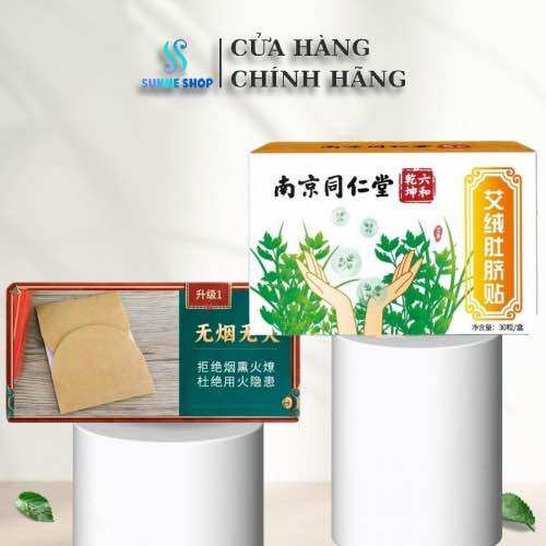 . combo miếng dán tiêu mỡ + viên ngải thảo đặt rốn giảm mỡ>>>