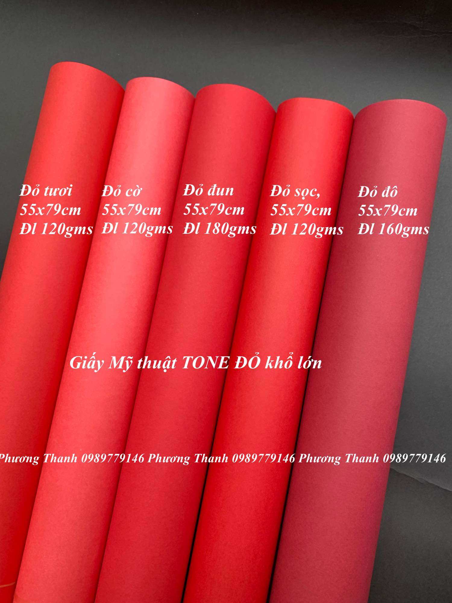 Giấy Mỹ Thuật Tone đỏ, khổ lớn