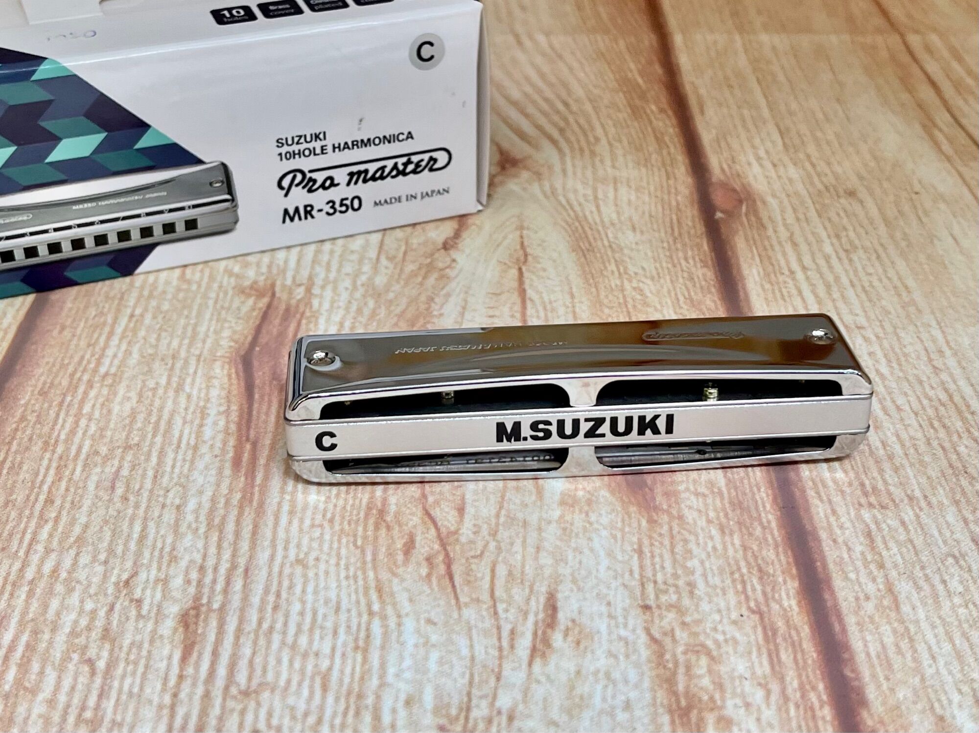 Kèn harmonica 10 lỗ Diatonic Suzuki ProMaster Mr-350
