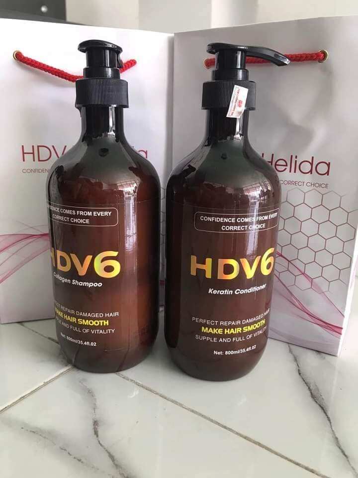 Cặp gội xả HDV6 cặp 800mlx2, thơm mền mượt