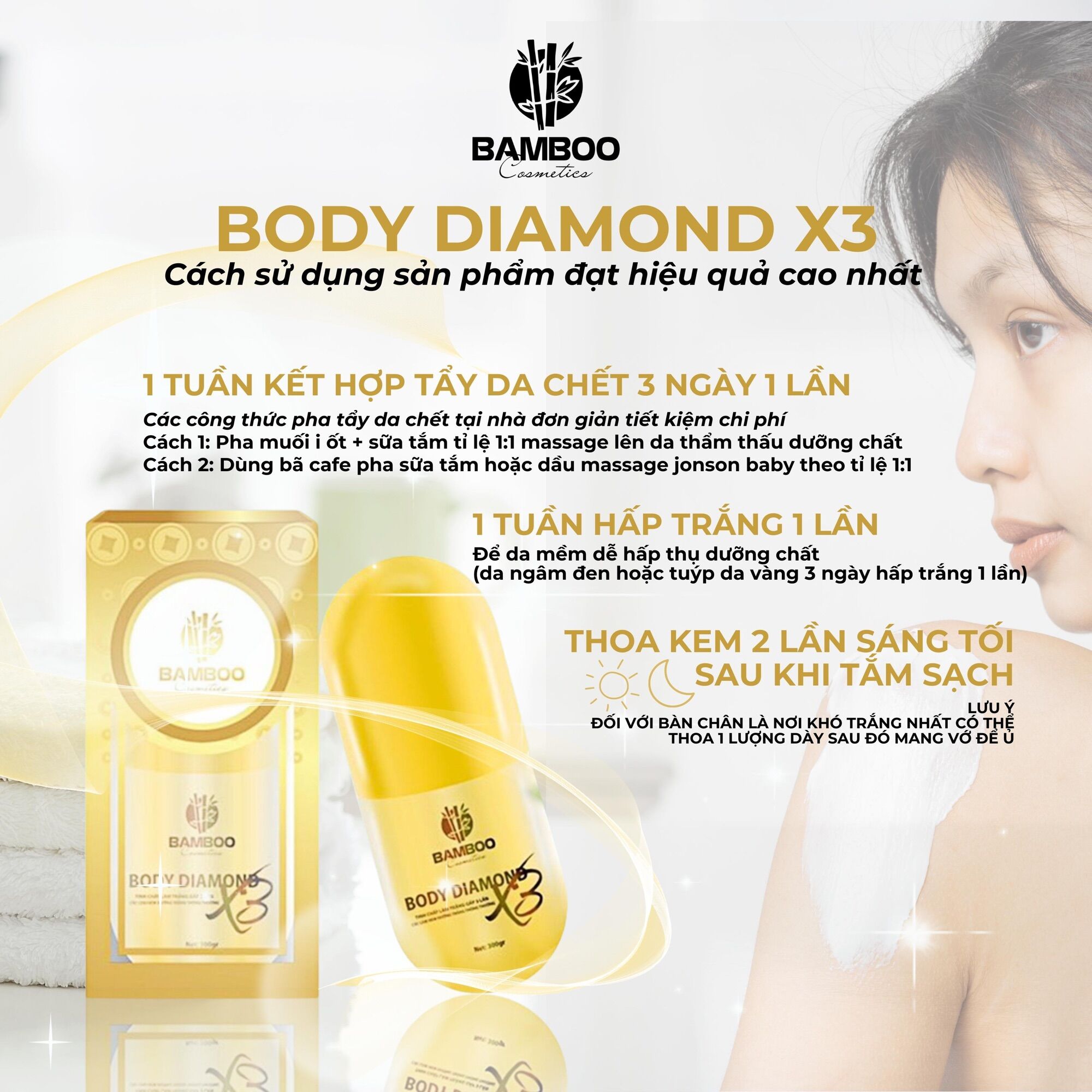 [𝐌𝐢𝐧𝐢] Kem Body Bamboo - Gói dùng thử