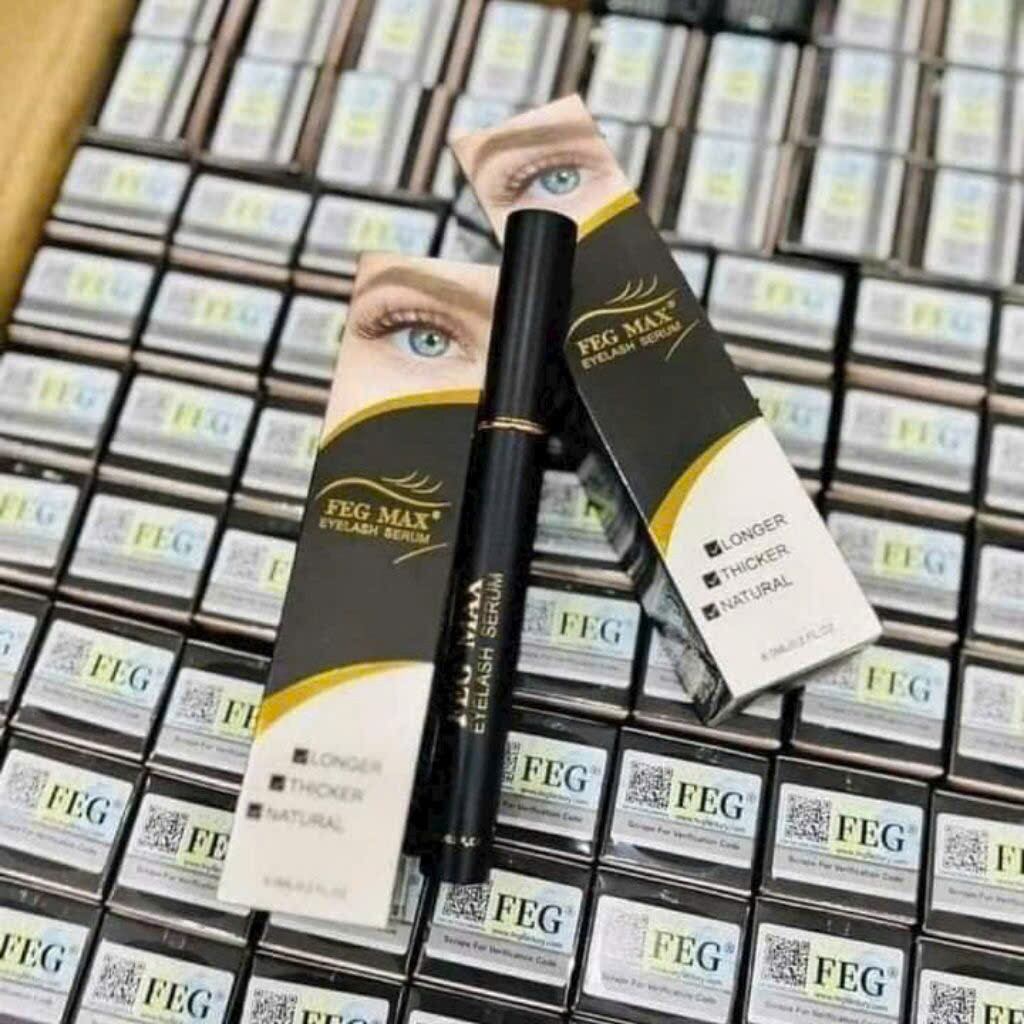 (Chính hang) Dưỡng Mi FEG Max Serum Dưỡng Mi Mắt 6ml Tinh Chất Dưỡng Mi Dài Rậm Mẫu Mới X5 Lần Dưỡng Chất