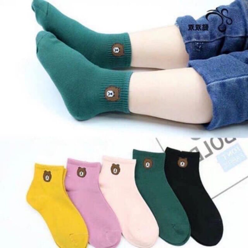 Tất gấu trẻ e vỉ 10 đôi đủ mà