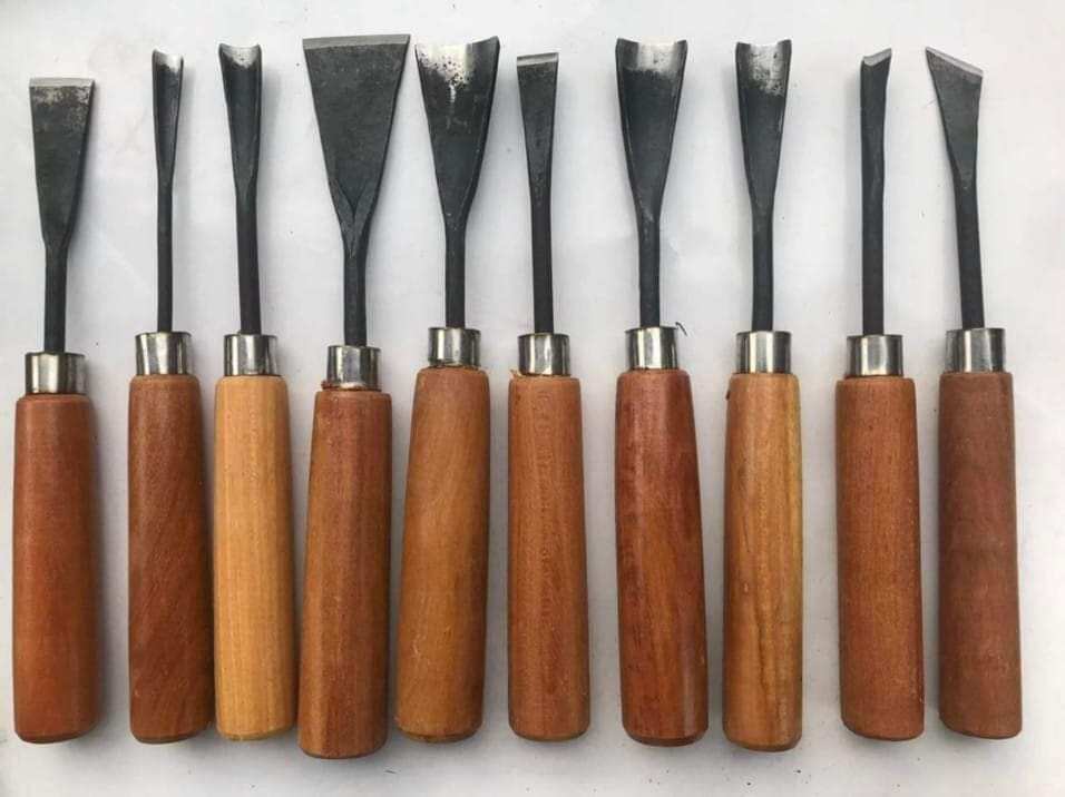 bộ 10 đục bonsai, đục gỗ