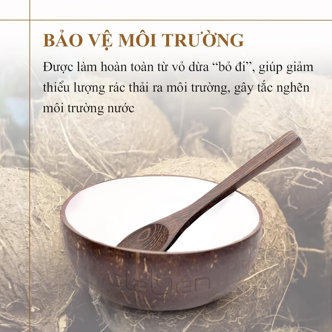 Gáo dừa kèm muỗng Olaben Nutrition