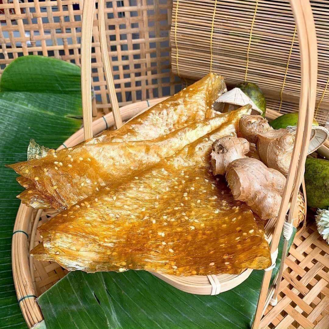 Bánh tráng dẻo mè gừng 1 xấp 5 bánh