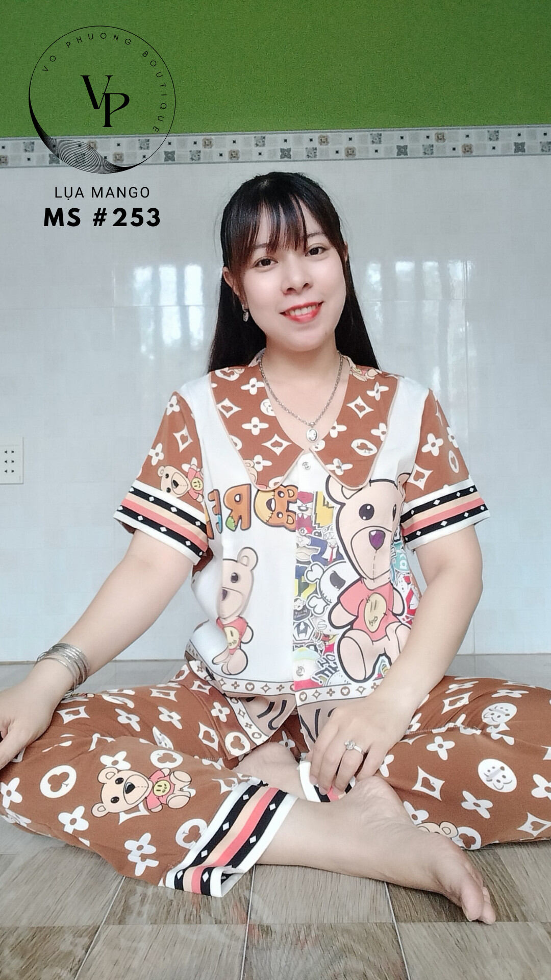 Pizama nữ lụa Mango cao cấp freesize 40-60kg