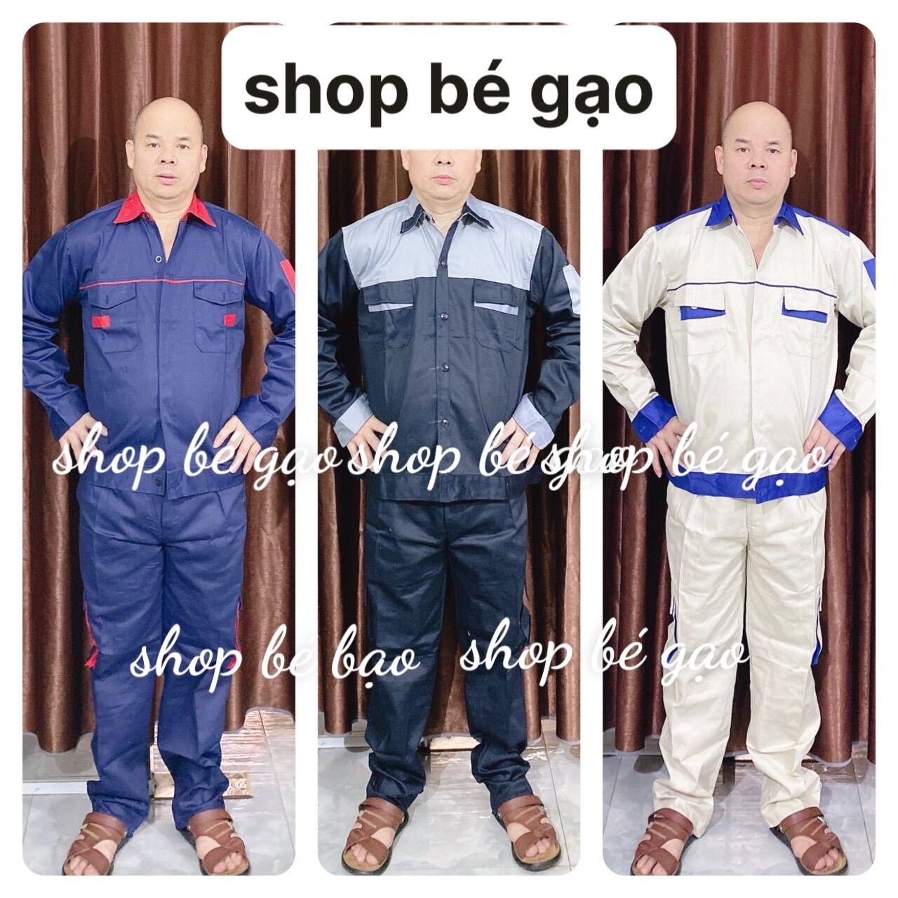Bộ Quần Áo Bảo Hộ Lao Động , Bộ Lao Động Phối Màu Vải Kaki Dày Cao Cấp Nhiều Mẫu