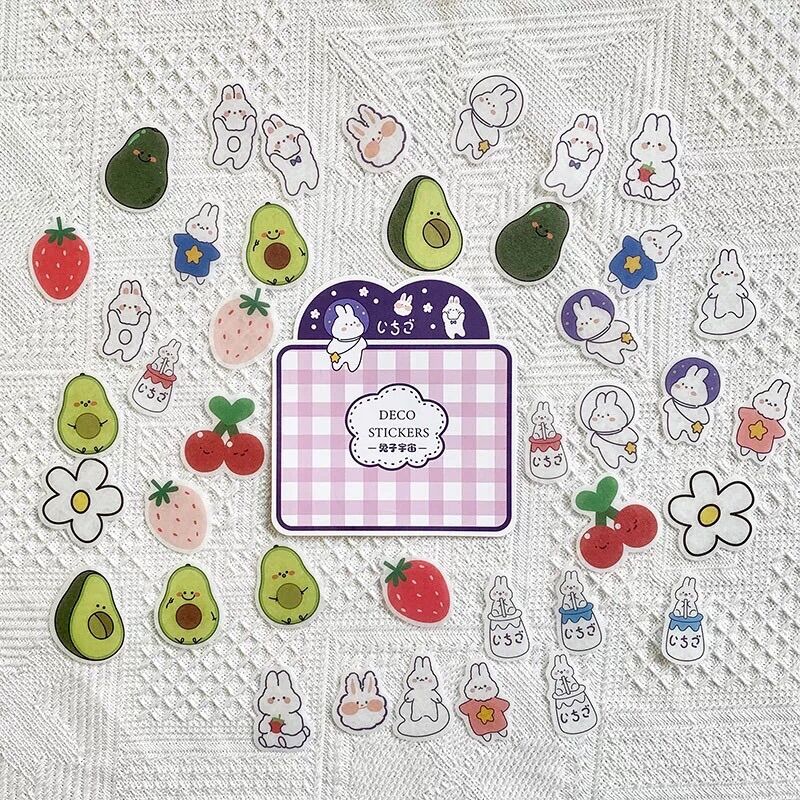 Set 40 miếng Sticker hình dán hoạt hình cắt rời