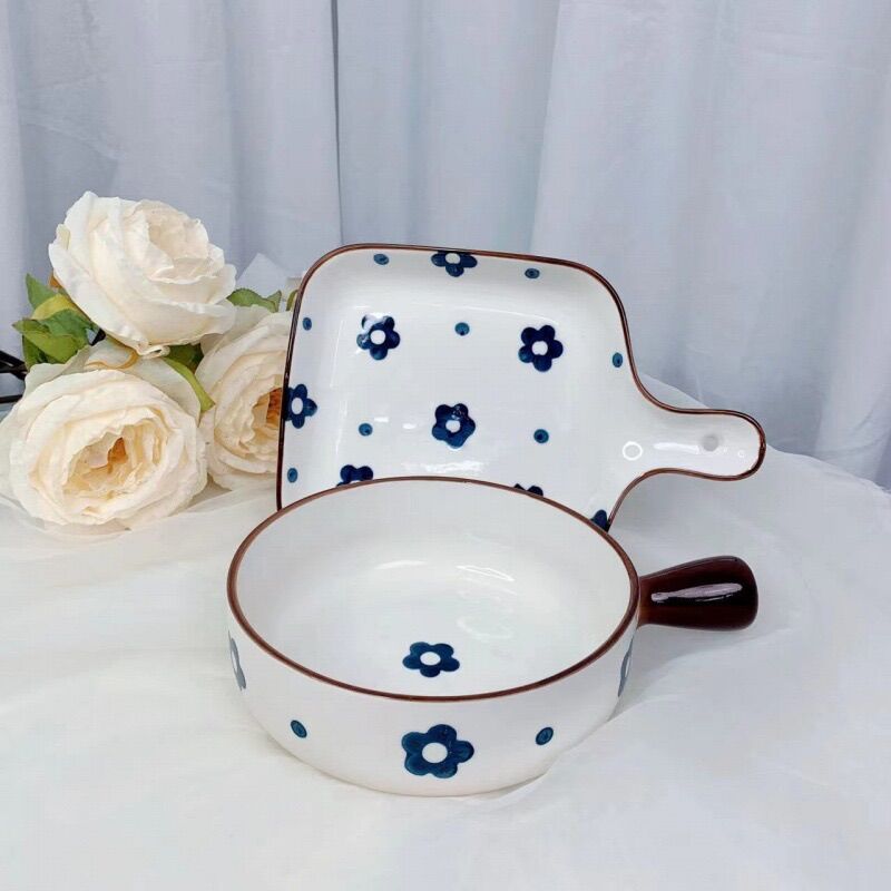 SET THỐ+ ĐĨA TRÁNG MEN CAO CẤP