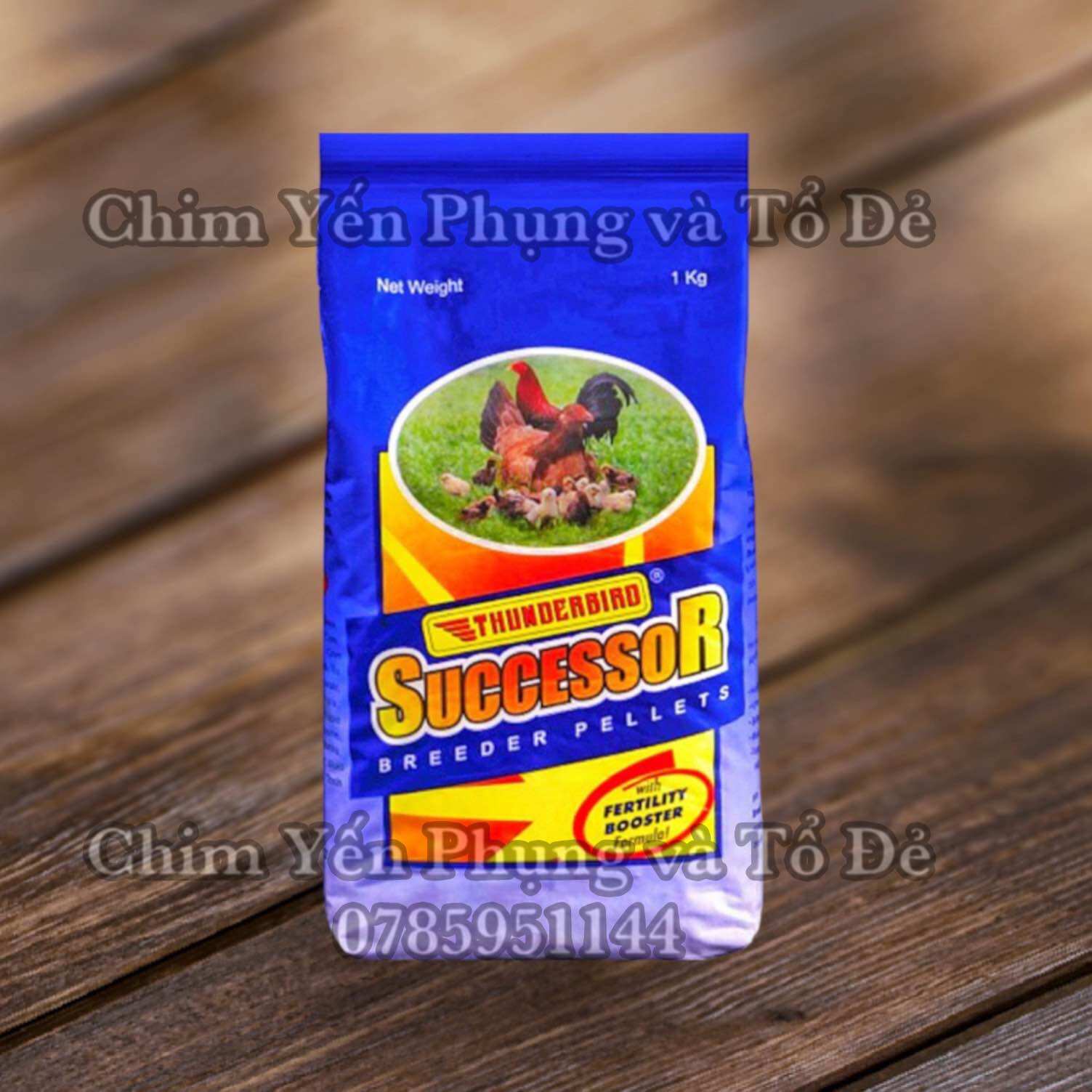Cám gà đẻ SUCCESSOR Thunderbird gói 1kg - date mới.