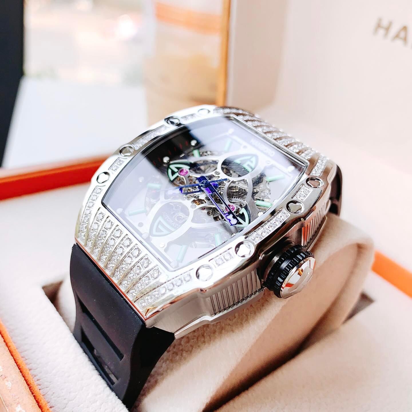 Đồng Hồ Nam Hanboro Auto Size 40x48