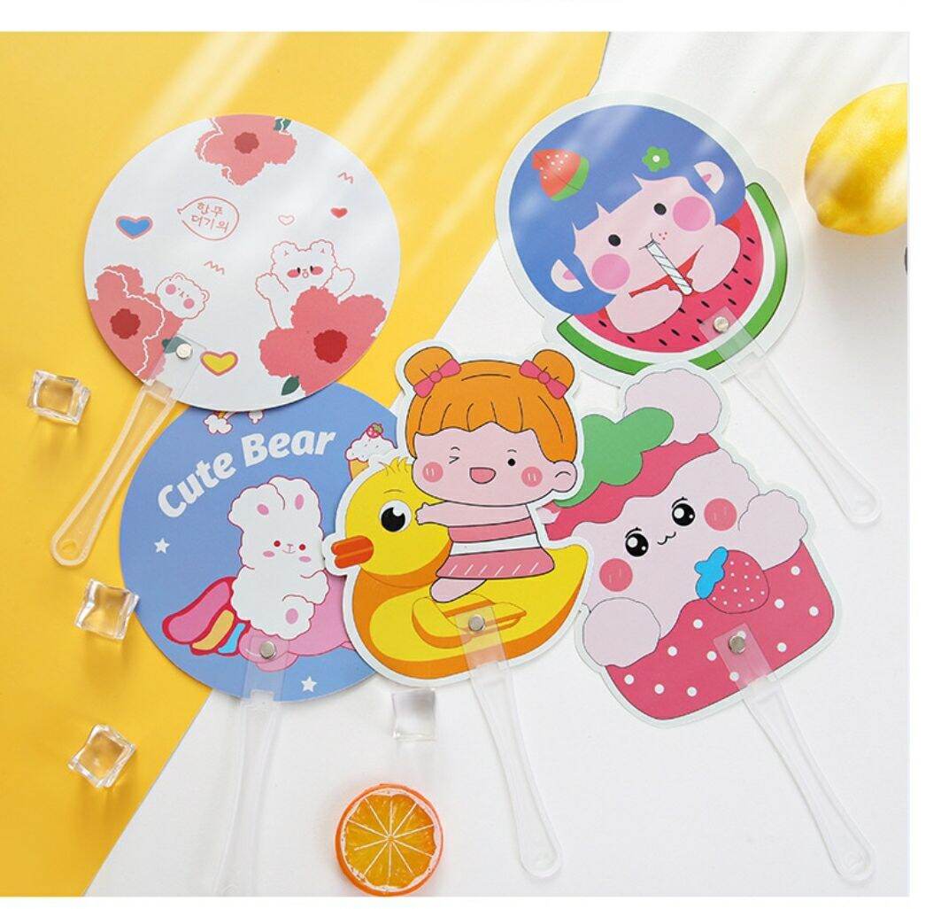 Set 50 quạt nhựa cầm tay mix mẫu