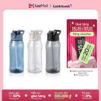 Bình nước nhựa thể thao LocknLock Active One-touch sport bottle ABF926 dung tích 1.05L có ống hút - 3 màu