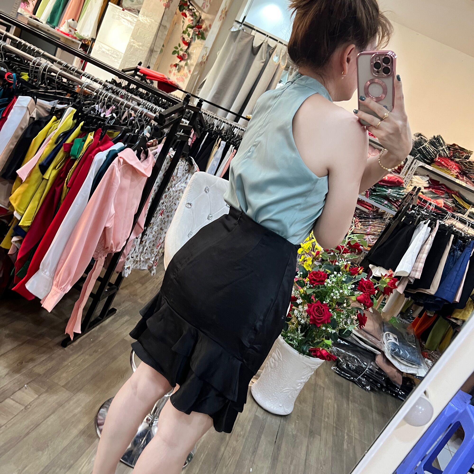 ÁO LỤA YẾM NƠ TO NHIỀU SIZE HÀNG THIẾT KẾ