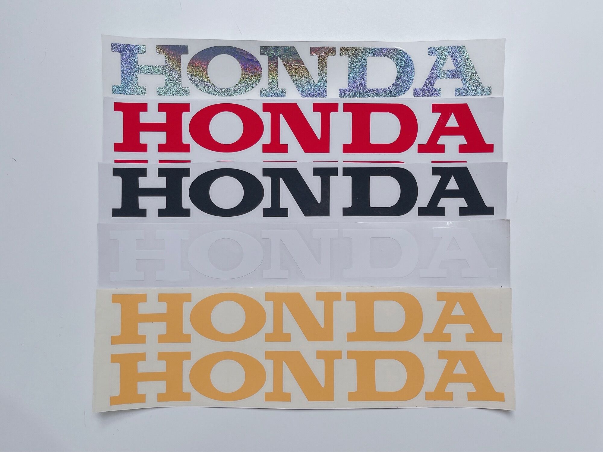 Tem dán chữ Honda Yamaha Suzuki size lớn đủ màu, tem có sẵn keo dán trang trí xe máy, oto…