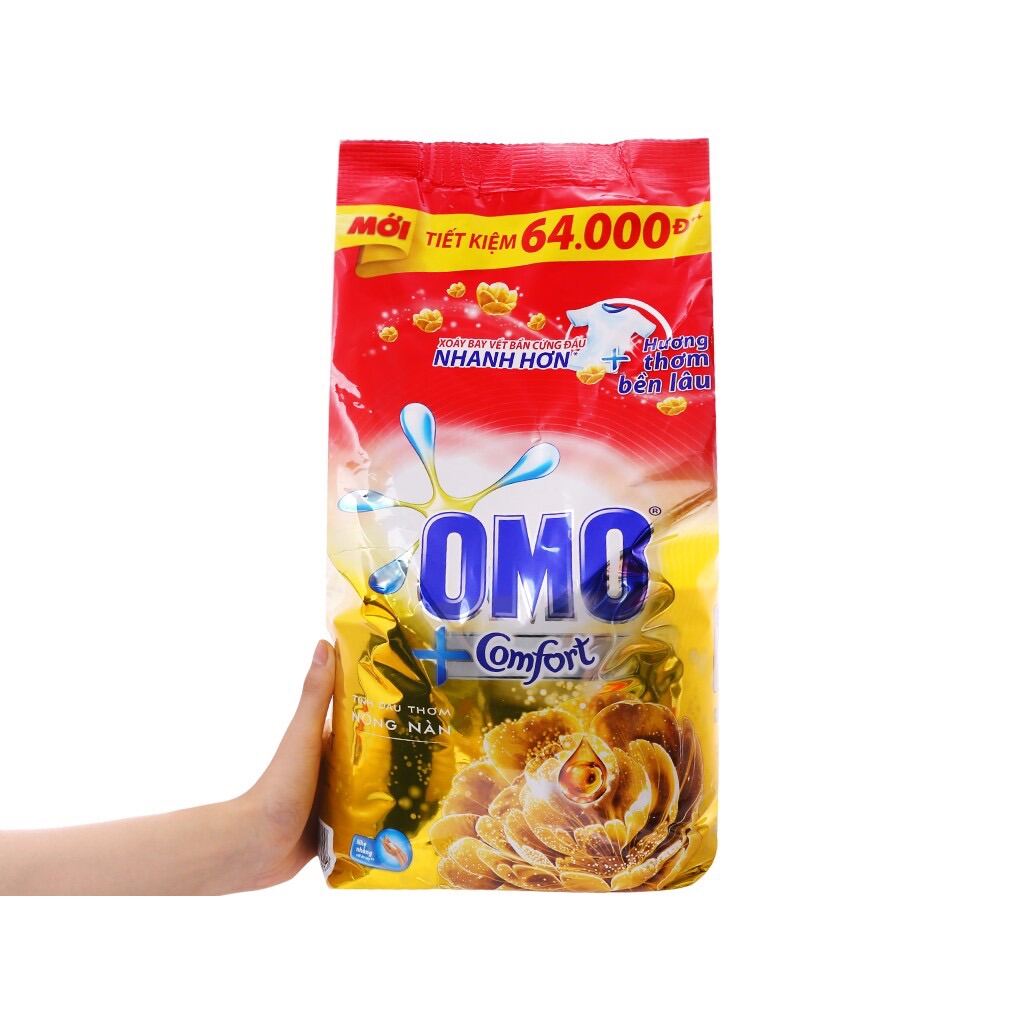 Bột giặt Omo Comfort Tinh dầu thơm Tinh tế 5.3ky