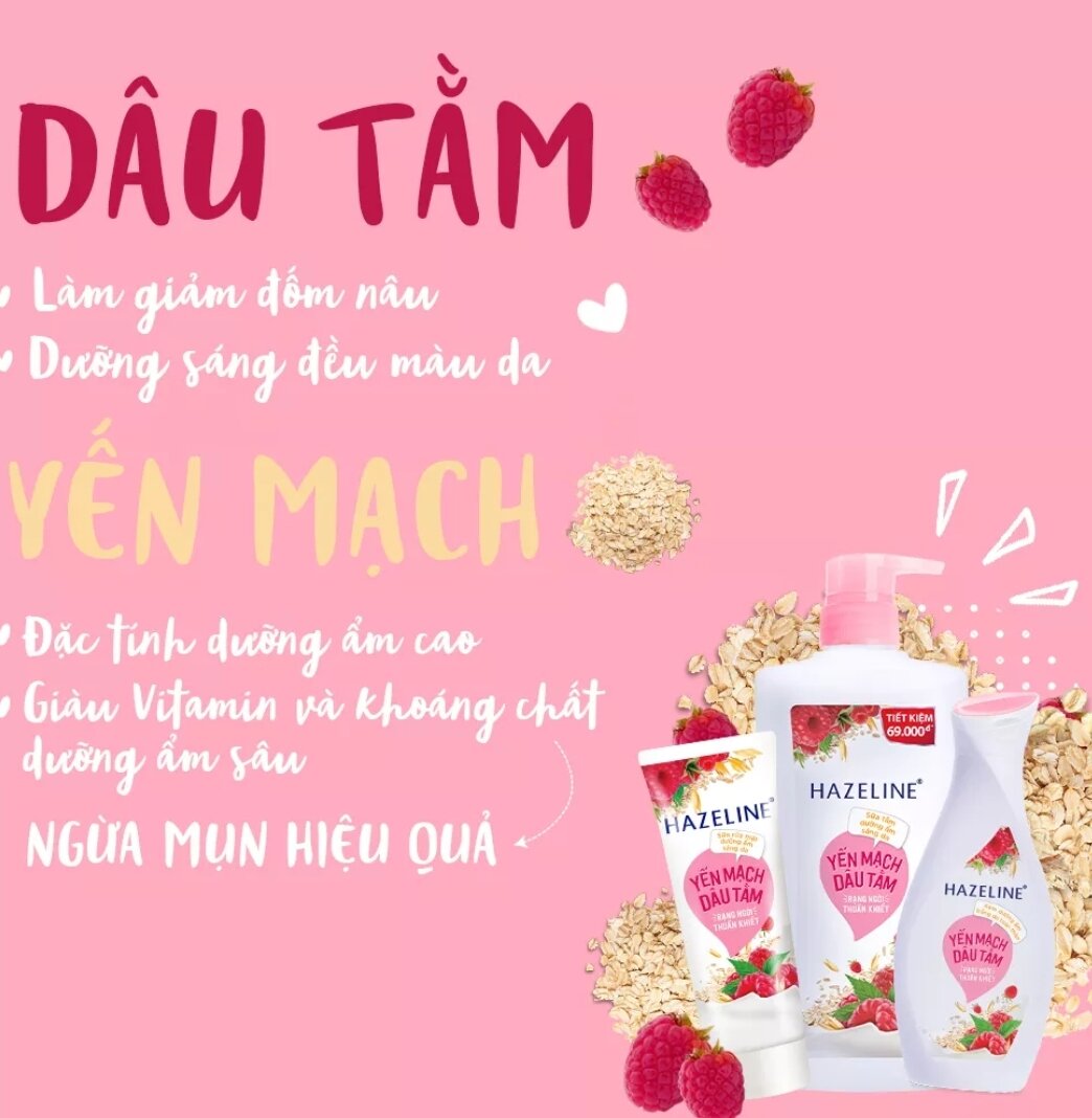 (HCM) SỮA TẮM HAZELINE CHAI 1KG